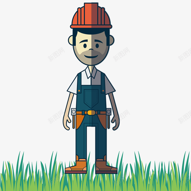 卡通手绘人物建筑工人矢量图ai免抠素材_新图网 https://ixintu.com 人士 人物 办公室 卡通 卡通人物 卡通医生 商务男士 工人 建筑工人 职业 音乐家 矢量图