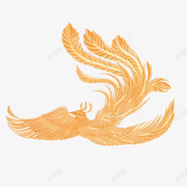 中国风手绘发光凤凰国潮风png免抠素材_新图网 https://ixintu.com 中国风 凤凰 国潮 手绘