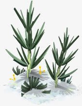 绿色植物草木画风png免抠素材_新图网 https://ixintu.com 画风 绿色植物 草木