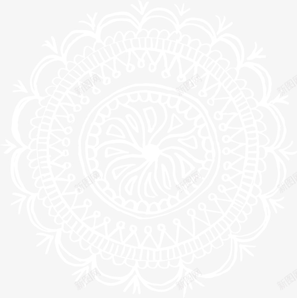 白色清新花纹png免抠素材_新图网 https://ixintu.com 欧式花纹 清新花纹 白色花纹 简约纹理 花纹图案 边框纹理