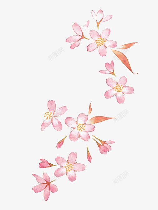 手绘粉色桃花花朵png免抠素材_新图网 https://ixintu.com 手绘桃花 桃花 桃花花朵 桃花花瓣 粉色桃花 花瓣