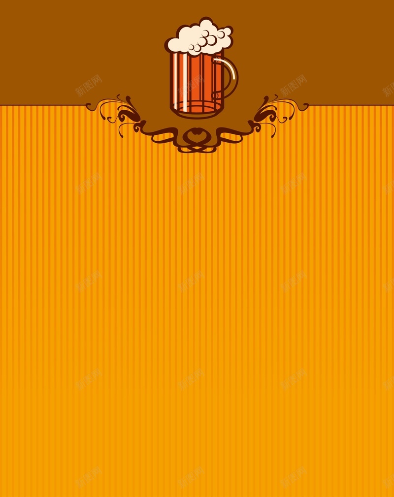矢量复古手绘啤酒背景ai设计背景_新图网 https://ixintu.com 啤酒 复古 手绘 橙色 海报 矢量 美食 背景 餐饮 矢量图