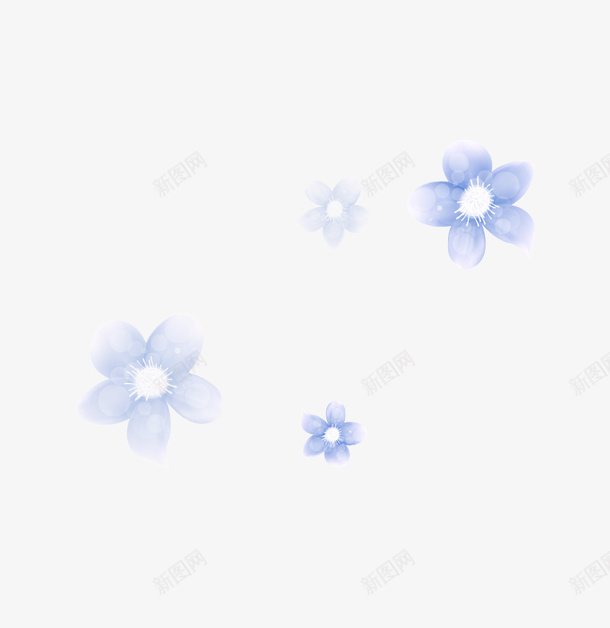 梦幻花朵png免抠素材_新图网 https://ixintu.com 童话虚幻艳丽