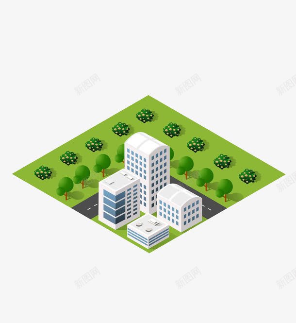 卡通建筑树木png免抠素材_新图网 https://ixintu.com 卡能树 卡通建筑树木 大树 山楂 山楂树 果树 树 树子 树林 高清免扣