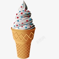 冰淇淋甜筒雪糕冰棍圣代素材