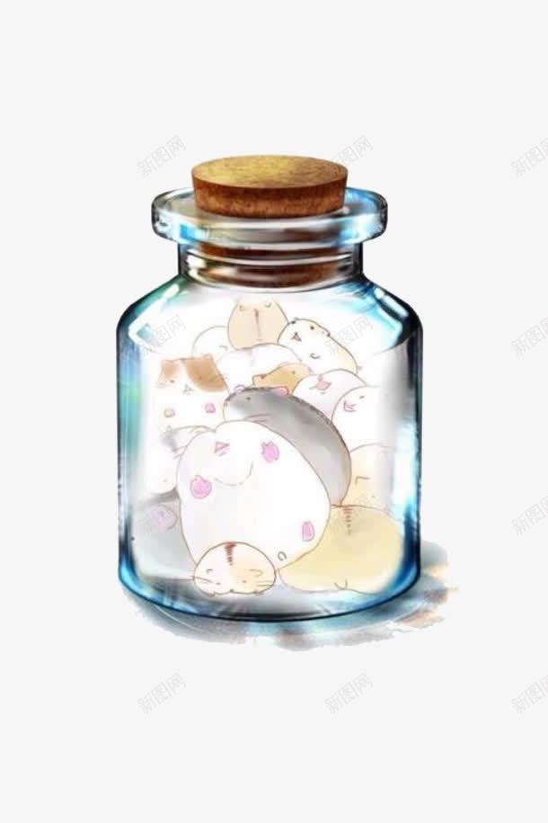 木塞许愿瓶png免抠素材_新图网 https://ixintu.com 愿望 木塞 蓝光 许愿瓶