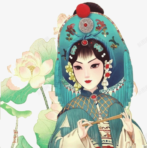 卡通版古代唯美女子png免抠素材_新图网 https://ixintu.com 卡通 古代 唯美 女人 女子