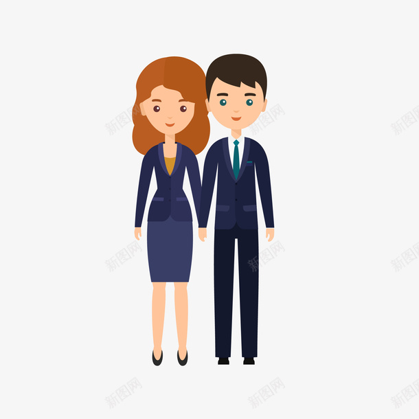 手绘卡通恩爱夫妻图矢量图eps免抠素材_新图网 https://ixintu.com 免抠图PNG 卡通 夫妻 恩爱 手绘 矢量图