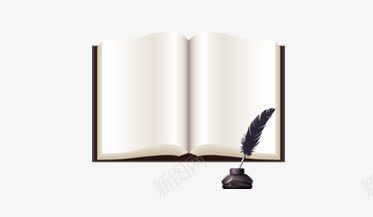 翻开的书png免抠素材_新图网 https://ixintu.com book 书 书本 笔记本 简画笔记本