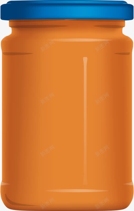 一瓶沙拉酱png免抠素材_新图网 https://ixintu.com 卡通 果酱 瓶子 食物