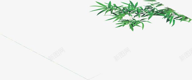 绿色柱子叶片毛笔字png免抠素材_新图网 https://ixintu.com 叶片 柱子 毛笔字 绿色