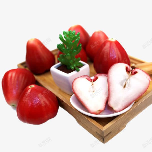 一盘莲雾果png免抠素材_新图网 https://ixintu.com 植物 水果 红色 莲雾果 进口