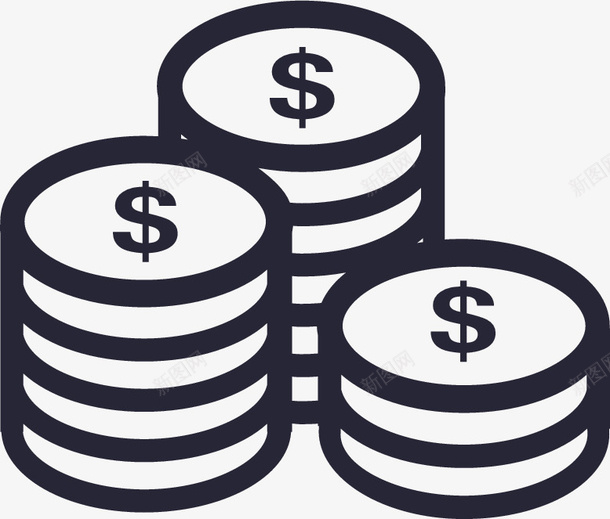 钱币矢量图图标eps_新图网 https://ixintu.com 钱币 矢量图