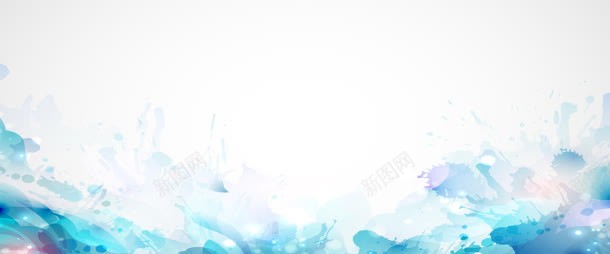蓝色系水墨jpg设计背景_新图网 https://ixintu.com 水墨 蓝色