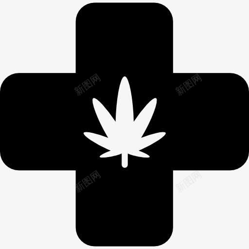 医用大麻图标png_新图网 https://ixintu.com 交叉 医疗 医药 大麻 药品