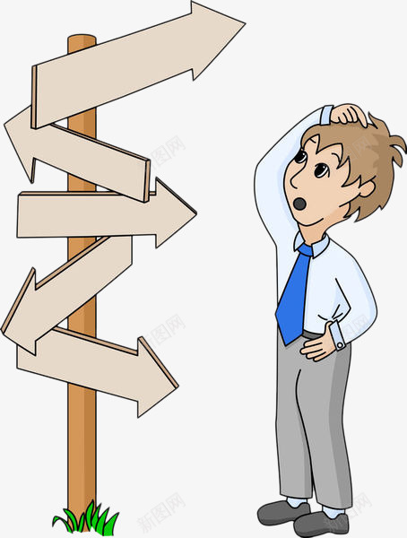 手绘箭头路牌png免抠素材_新图网 https://ixintu.com 卡通人物 手绘指路牌 指引 标志 牌匾 箭头路牌 路标 路牌 路边牌子