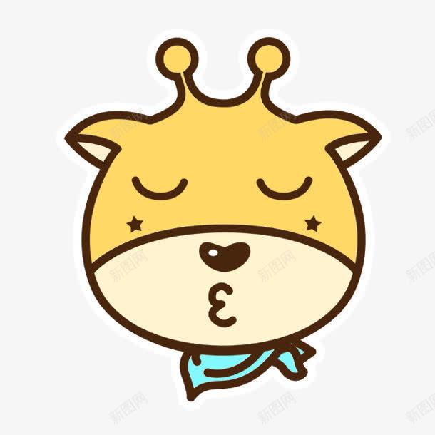 卡通大头长颈鹿png免抠素材_新图网 https://ixintu.com 卡通 大头 长颈鹿