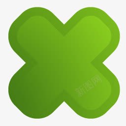 cross叉绿色删除png免抠素材_新图网 https://ixintu.com cross 删除 绿色