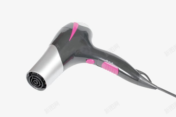 银灰色小巧电吹风png免抠素材_新图网 https://ixintu.com 产品实物 家用电器 小巧 电吹风 银灰色