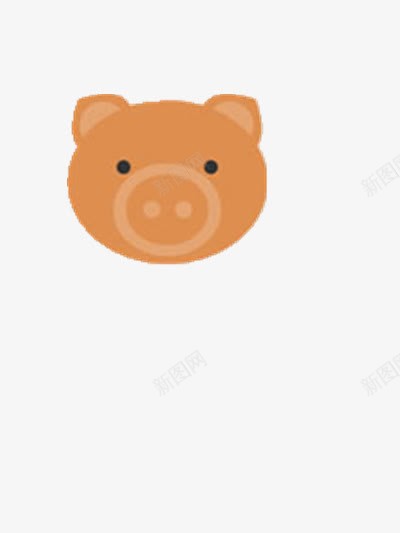 卡通的猪头png免抠素材_新图网 https://ixintu.com 可爱 呆萌 图片