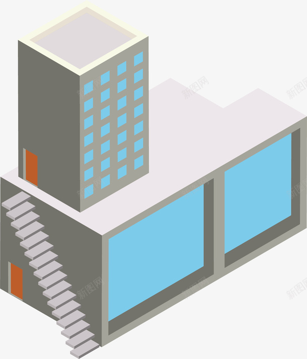 建筑房子矢量图ai免抠素材_新图网 https://ixintu.com 房子 手绘 设计 矢量图