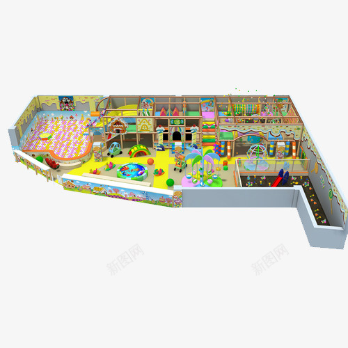 小孩最喜欢的地方png免抠素材_新图网 https://ixintu.com 儿童 小孩 淘气堡 玩具