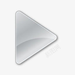 灰色的play按钮图标png_新图网 https://ixintu.com play 播放