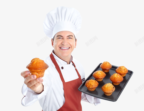 端面包的人png免抠素材_新图网 https://ixintu.com png素材 厨师 面包 食物