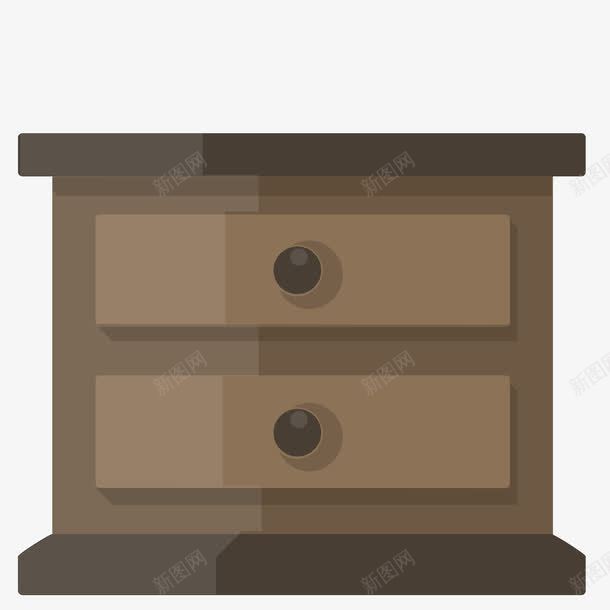 扁平化床头柜png免抠素材_新图网 https://ixintu.com 床头柜 扁平化 柜子