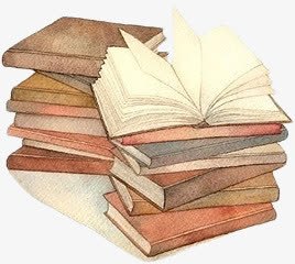 手绘学习用品书本png免抠素材_新图网 https://ixintu.com 书本 学习用品 手绘 读书