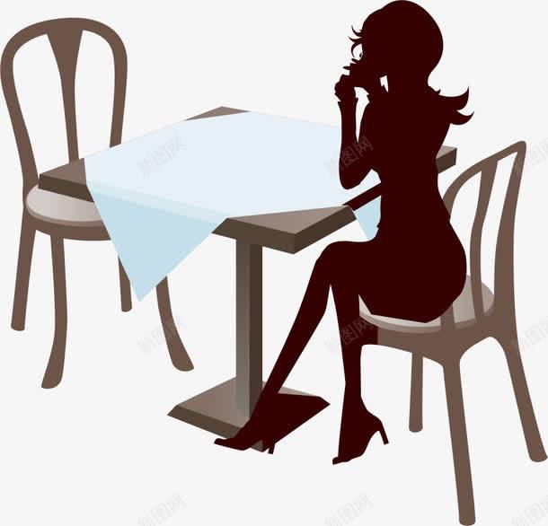 人物剪影png免抠素材_新图网 https://ixintu.com 剪影 时尚 美女 装饰 购物