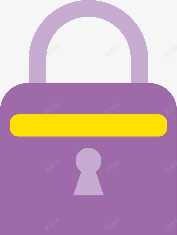 手绘紫色锁矢量图ai免抠素材_新图网 https://ixintu.com png下载 png图库 手绘锁具 矢量png 矢量锁 紫色锁具 锁 矢量图