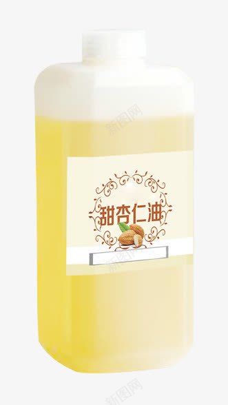 甜杏仁油标签png免抠素材_新图网 https://ixintu.com 产品实物 可食用 塑料瓶 杏仁油 标签 瓶装 甜杏仁油 食用油