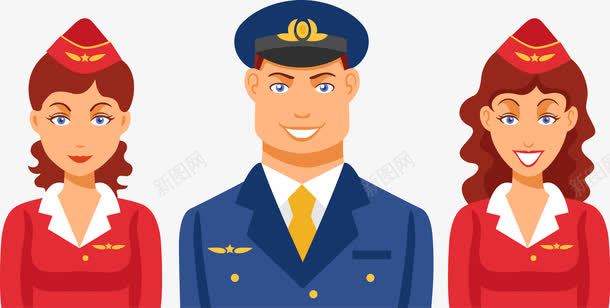 空姐机长卡通图标png_新图网 https://ixintu.com captain 机长 空姐 空姐机长卡通图标 空姐机长卡通图标矢量图 飞机师
