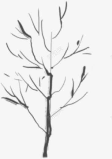 黑色手绘树枝美景png免抠素材_新图网 https://ixintu.com 树枝 美景 黑色