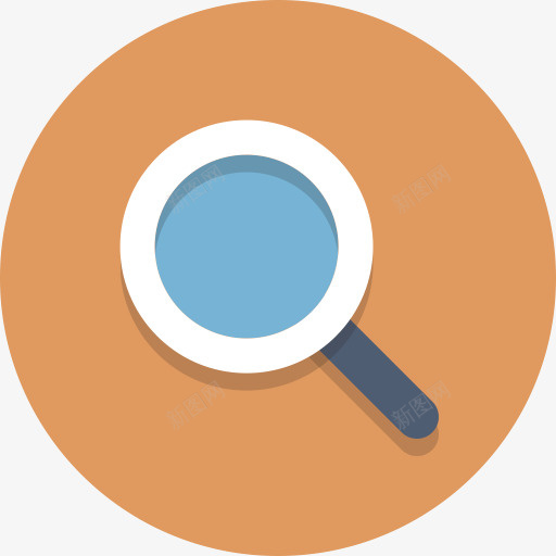放大镜圆形图标png_新图网 https://ixintu.com Magnifyingglass 放大镜