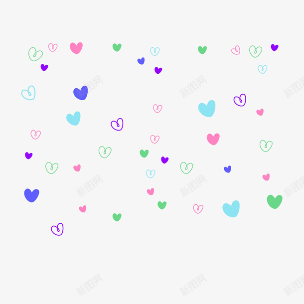 婚礼背景装饰心形png免抠素材_新图网 https://ixintu.com 卡通心形 卡通爱心 婚礼装饰 心形 活动 背景装饰