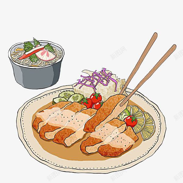 可口的饭菜png免抠素材_新图网 https://ixintu.com 卡通 可口 美食 饭菜