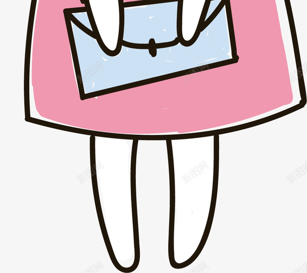 可爱兔子矢量图ai免抠素材_新图网 https://ixintu.com 兔子 可爱 彩色 手绘的 时尚 漫画 矢量的 简单 矢量图