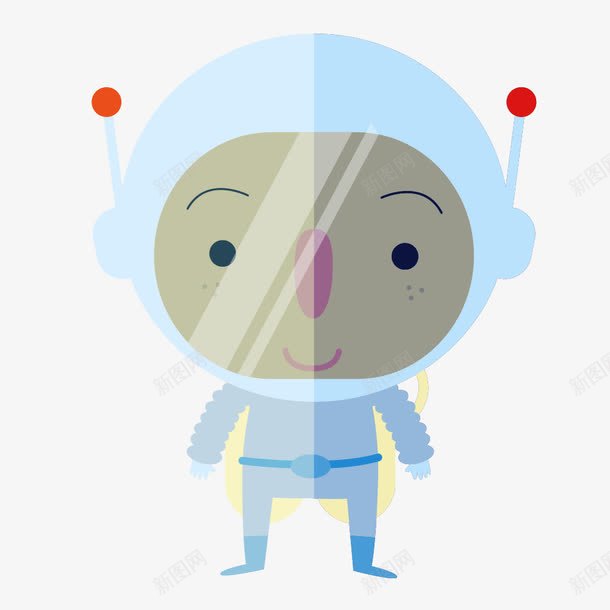 外太空卡通人物矢量图eps免抠素材_新图网 https://ixintu.com 卡通人物 卡通画 矢量图
