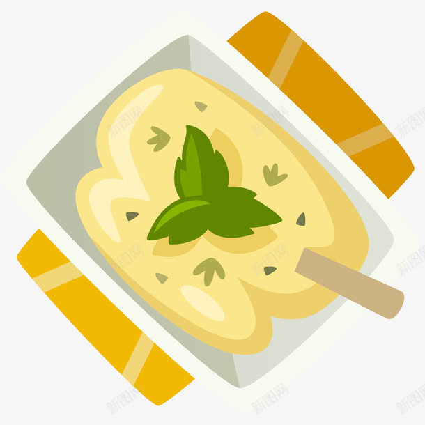 美味土豆泥插画矢量图ai免抠素材_新图网 https://ixintu.com 免抠PNG 土豆泥 文化 泥状 精制土豆 美味土豆泥矢量插画 膳食 矢量图