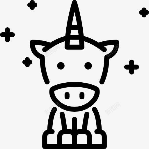 独角兽图标png_新图网 https://ixintu.com 传说 动物 幻想 民间传说 独角兽 神话故事