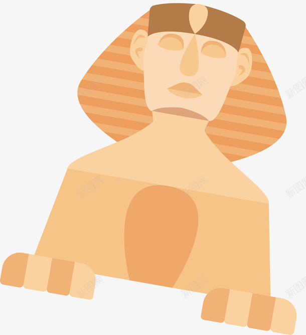 宏伟的狮身人面像矢量图ai免抠素材_新图网 https://ixintu.com 卡通手绘 古建筑 建筑物 石像 装饰物 矢量图