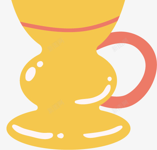 金色水杯吸管矢量图ai免抠素材_新图网 https://ixintu.com 创意 卡通 吸管 商务 手绘 简约 金色 矢量图