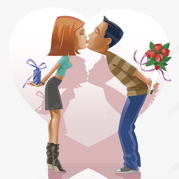 插图两人相爱倾心相吻png免抠素材_新图网 https://ixintu.com 倾心 倾慕 向往 喜欢 崇拜 矢量插图两人相爱倾心相吻 醉心