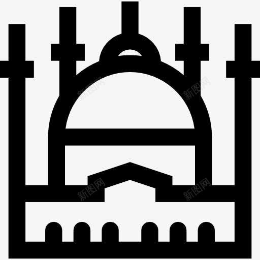 Hagiasophia图标png_新图网 https://ixintu.com 伊斯坦布尔 古老的建筑 土耳其 圣索菲亚大教堂 地标 纪念碑