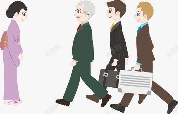 迎接客户png免抠素材_新图网 https://ixintu.com 商务接待 客户 迎接