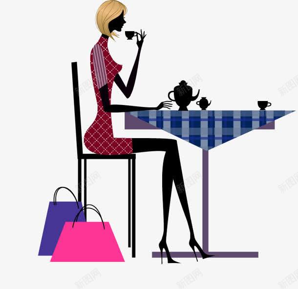 美女喝下午茶的剪影矢量图ai免抠素材_新图网 https://ixintu.com 缇庡 缇庡鍠濅笅鍗堣尪鐨勫壀褰 鍠濅笅鍗堣尪 鏃跺皻鐢熸椿 矢量图