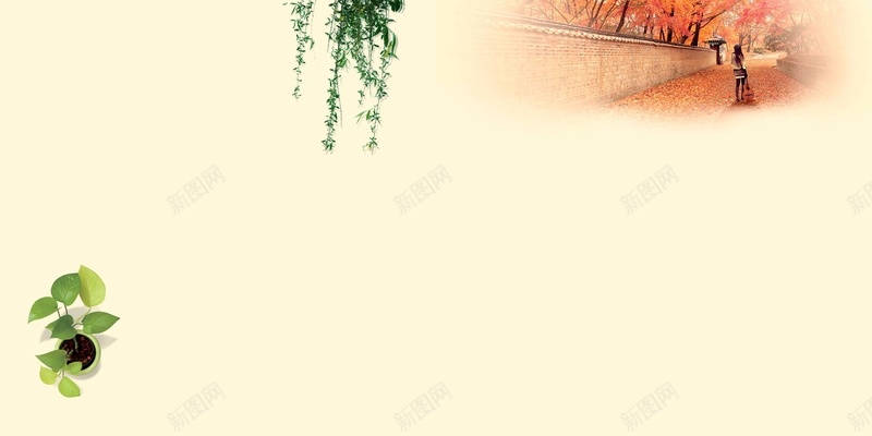 怀旧秋天枫叶青春纪念册海报背景模板psd设计背景_新图网 https://ixintu.com 同学册 怀旧 枫叶 树藤 海报模板 海报背景模板 相册背景 相框 青春纪念册