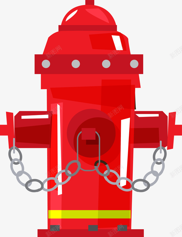 卡通红色消防栓png免抠素材_新图网 https://ixintu.com 救火工具 消防栓 火警 灭火工具 矢量图案 红色 道具